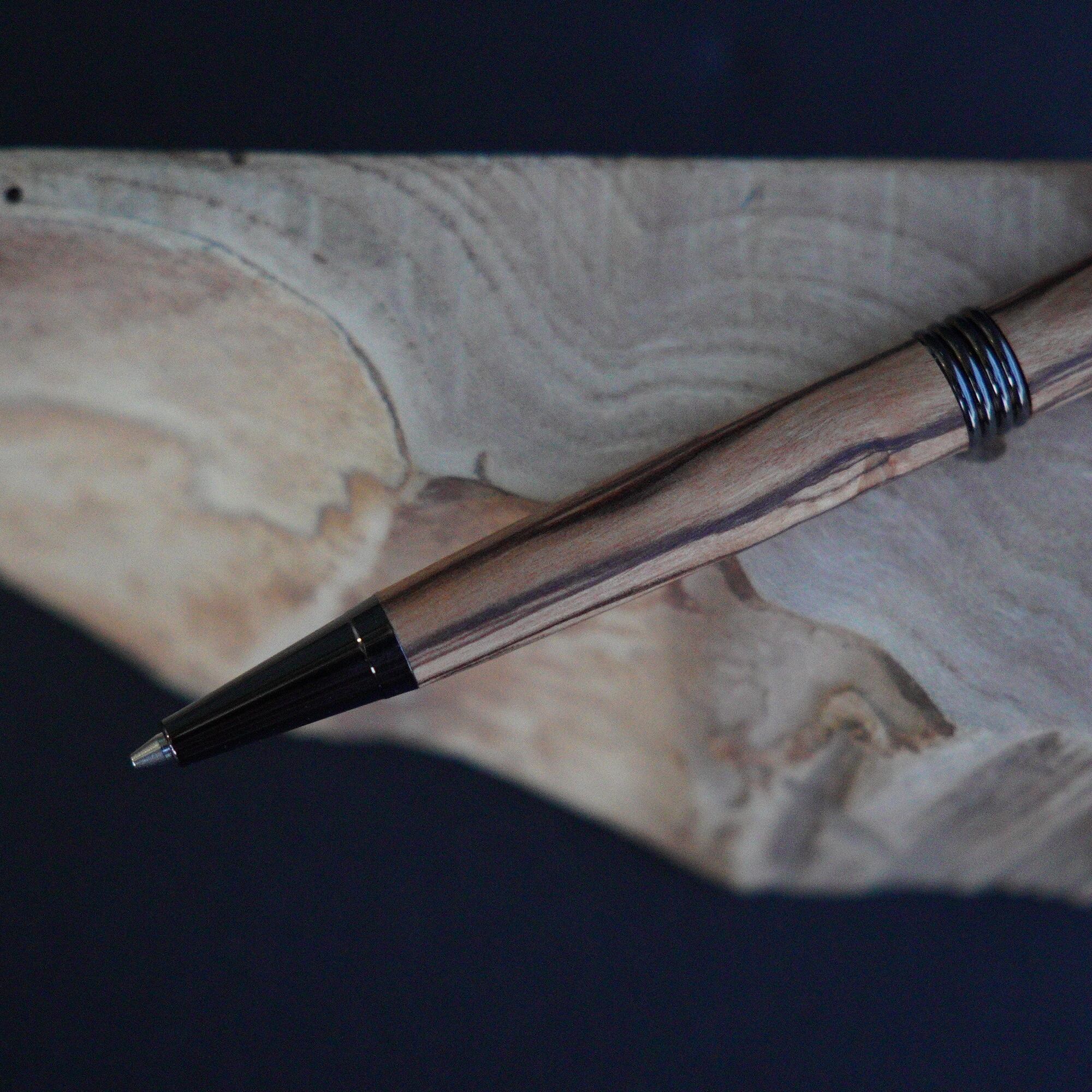 木軸シャーペン【剪定オリーブ】 | Olive wood mechanical pencil 1-5