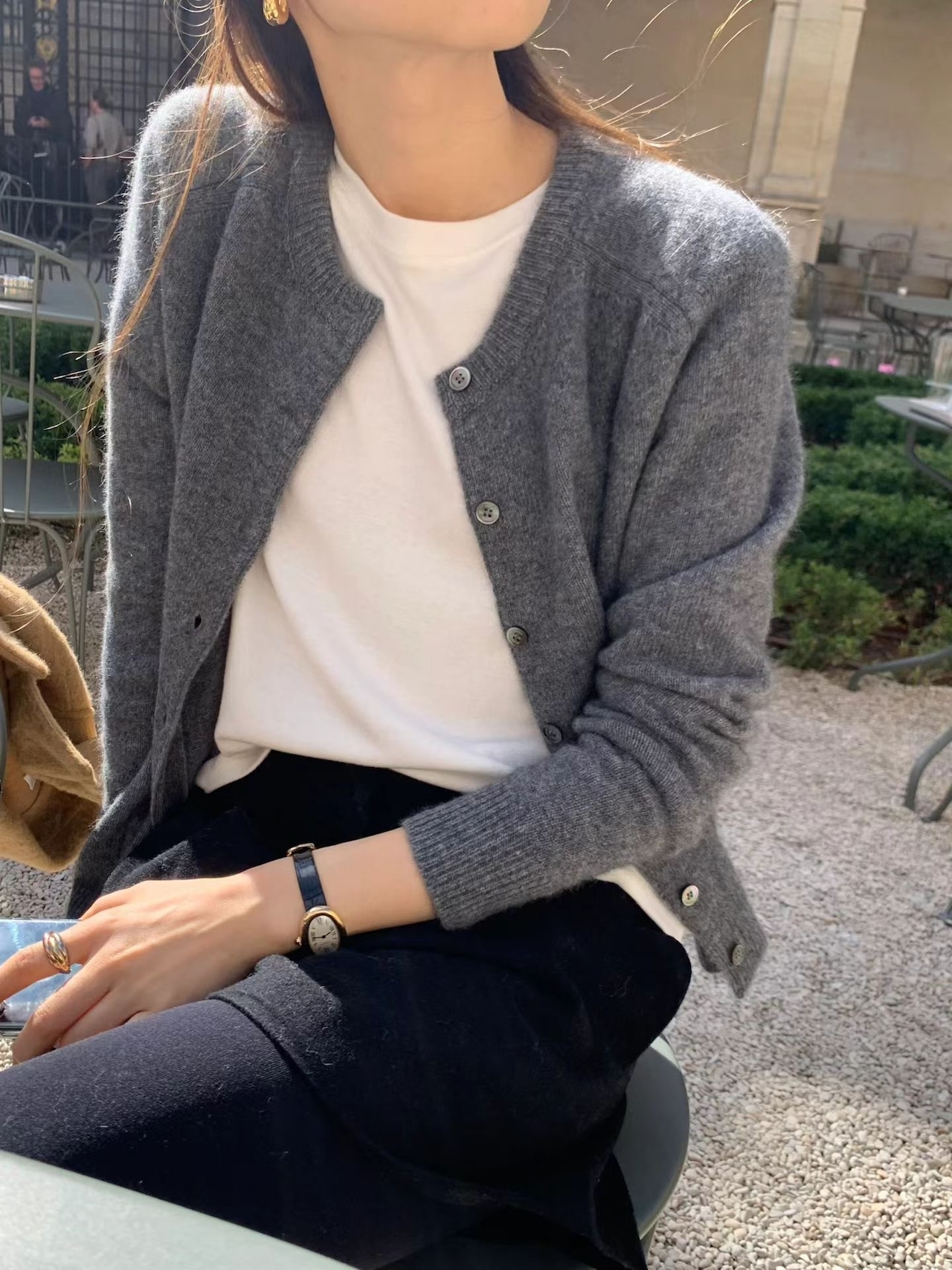 (OUNCE) classic raccoon cardigan / 2color