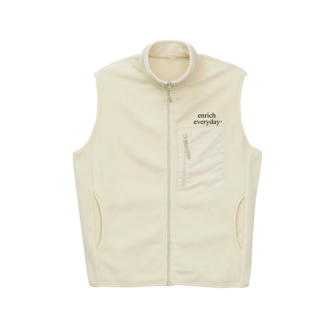 受注生産：11月中お届け予定） everyday Micro fleece vest／マイクロ フリース ベスト