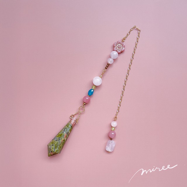 まるごとのわたしを愛するペンデュラム【ユナカイト×グァバクォーツ】yunakite  pendulum_23