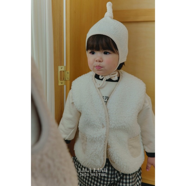 《予約》lala land ¨ bebe) boa fleece vest