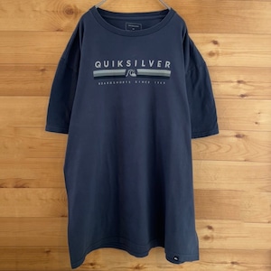 【QUIKSILVER】ロゴ プリント Tシャツ XL ビッグサイズ サーフィン スノボー クイックシルバー US古着 アメリカ古着