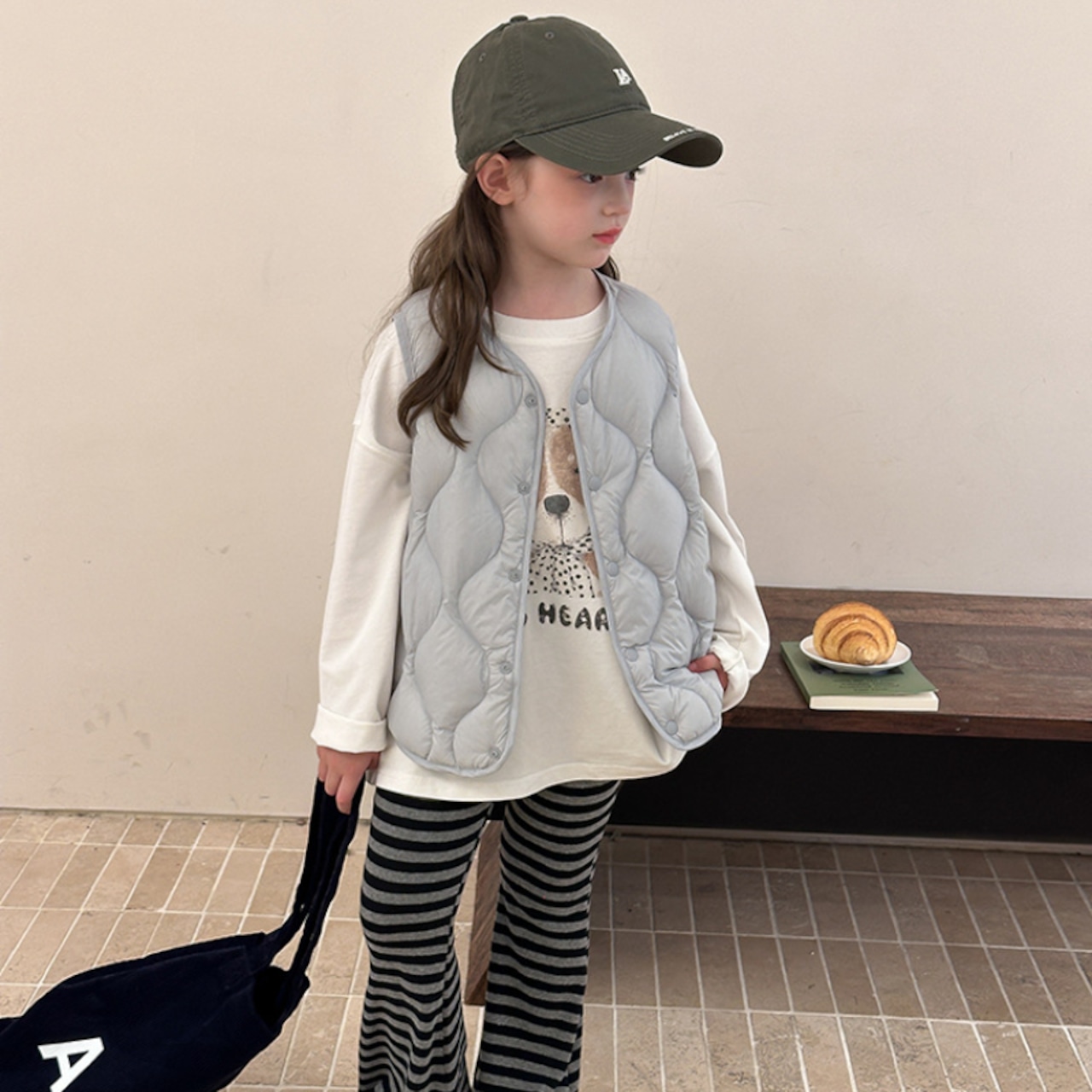 秋ワンちゃんバンダナプリント長袖