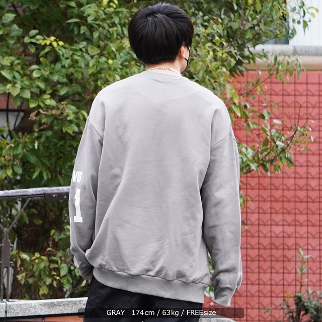 Montana ロゴ ビッグスウェット オーバーサイズ スウェット メンズ トレーナー レディース ビッグシルエット プルオーバー 長袖 トップス 綿100 大きいサイズ 韓国ファッション 春 春服 春夏 人気 ストリート系 カジュアル おしゃれ 韓国 服 大人 ストリート 韓国