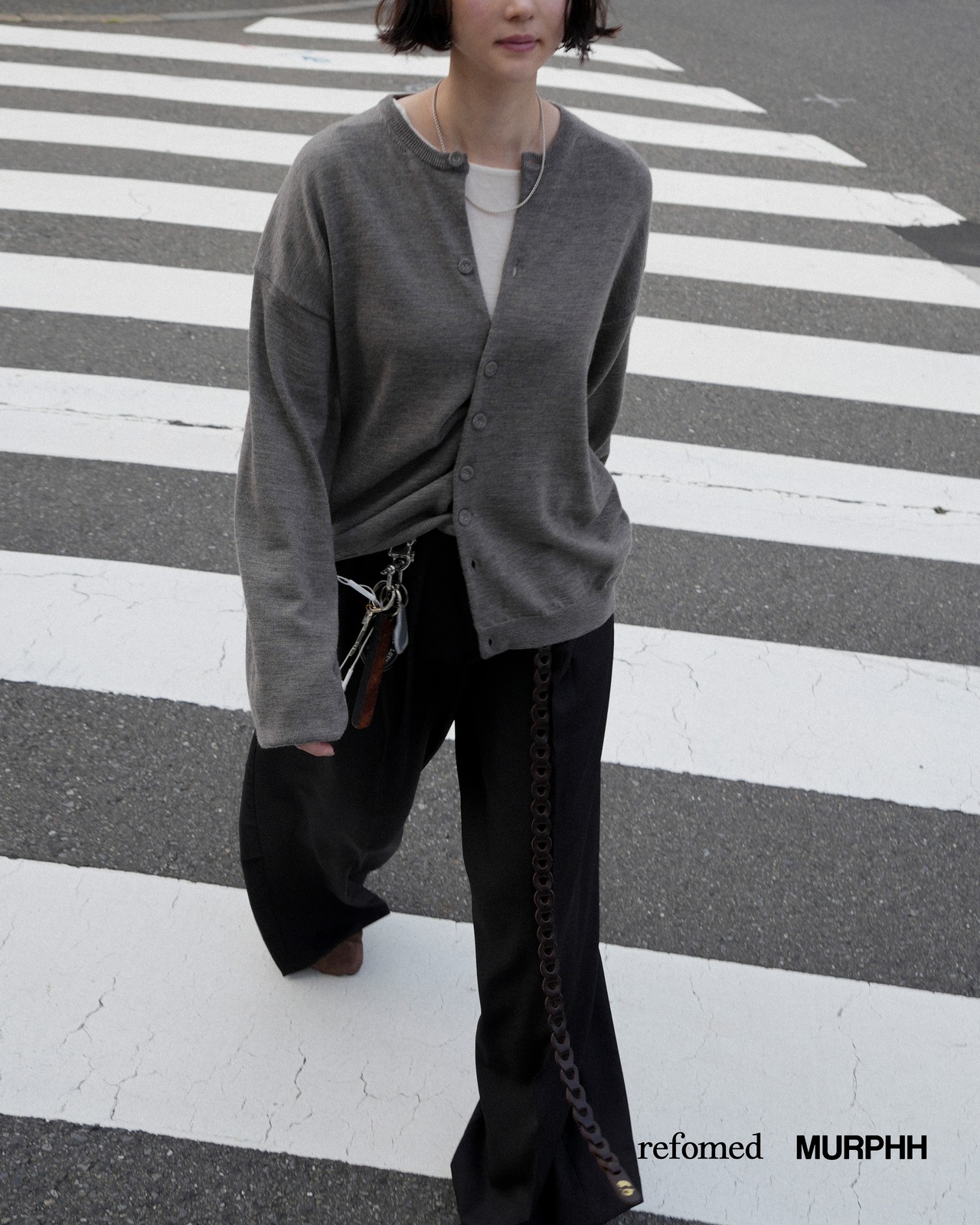 refomed "NEXT MAN CARDIGAN〔GRAY〕"