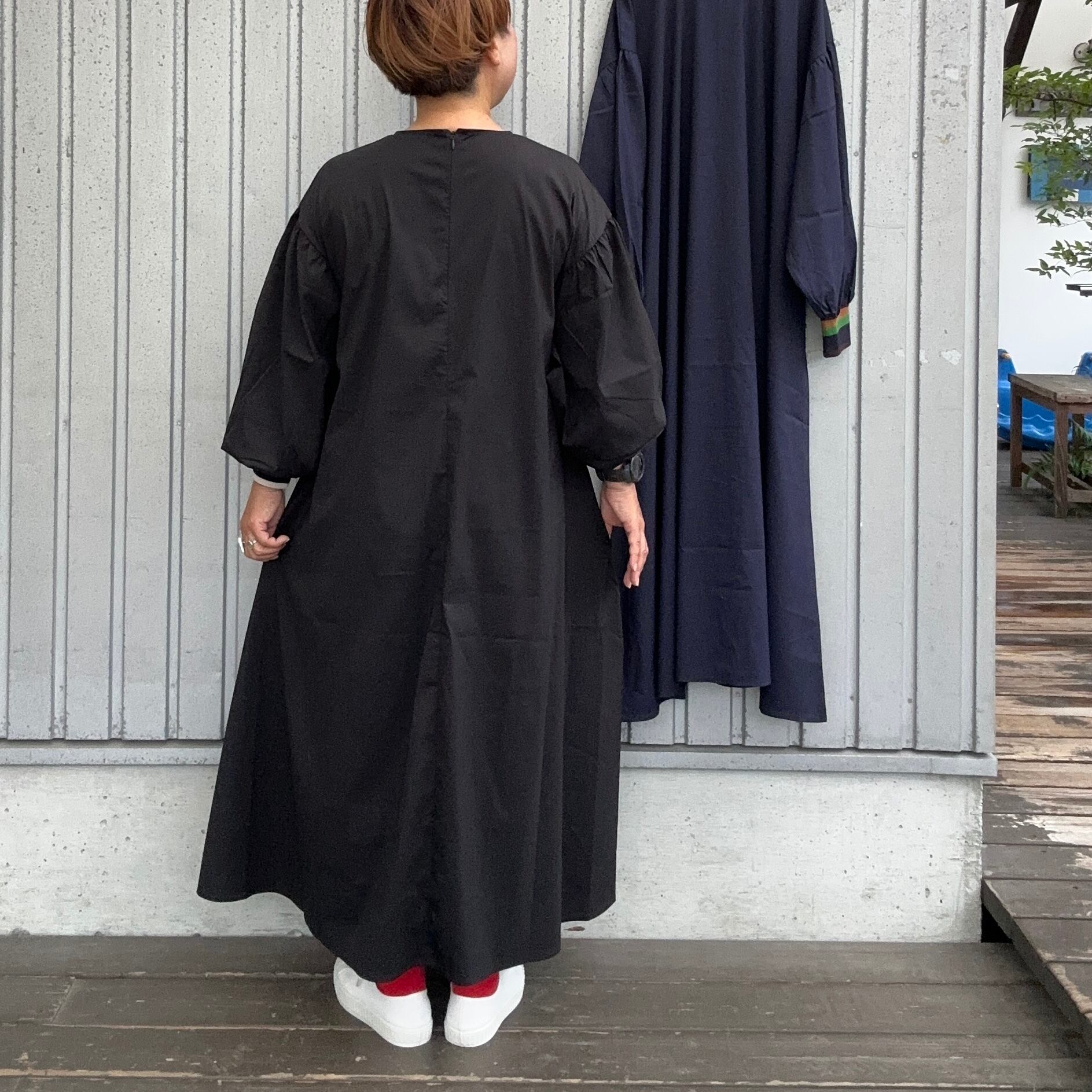 袖口ライン入リブワンピース/Mao made'25AW/541302 | WACKY