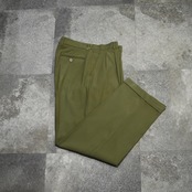 NEW・GEN  drape silhouette wide 2tuck slacks khaki