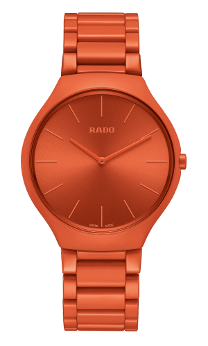 【RADO ラドー】True Thinline Les Couleurs™ Le Corbusier  Powerful orange 4320S シンライン ル・コルビュジエ（オレンジ）／国内正規品 腕時計