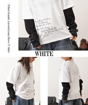 ◆トライバル柄 レイヤードロンTee◆gt-6322-362