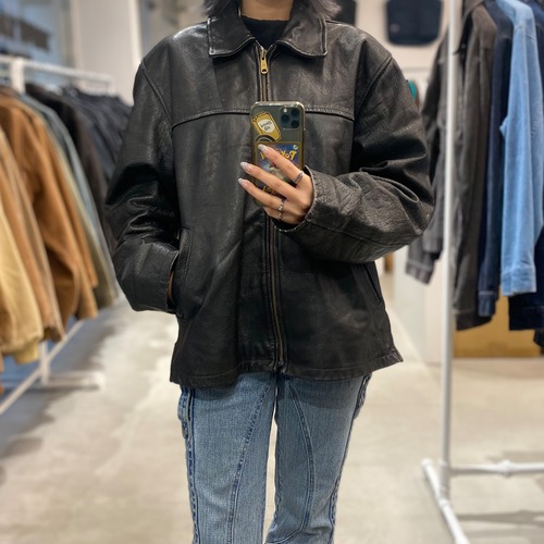 used leather jacket SIZE:S