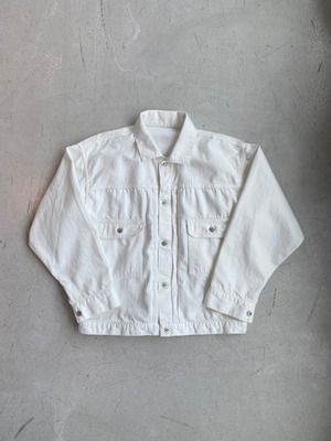 T Back 2 PKT White Denim JK