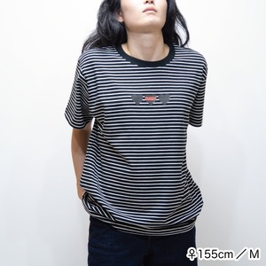 HOWDY Border TEE [ホワイト×ブラック]