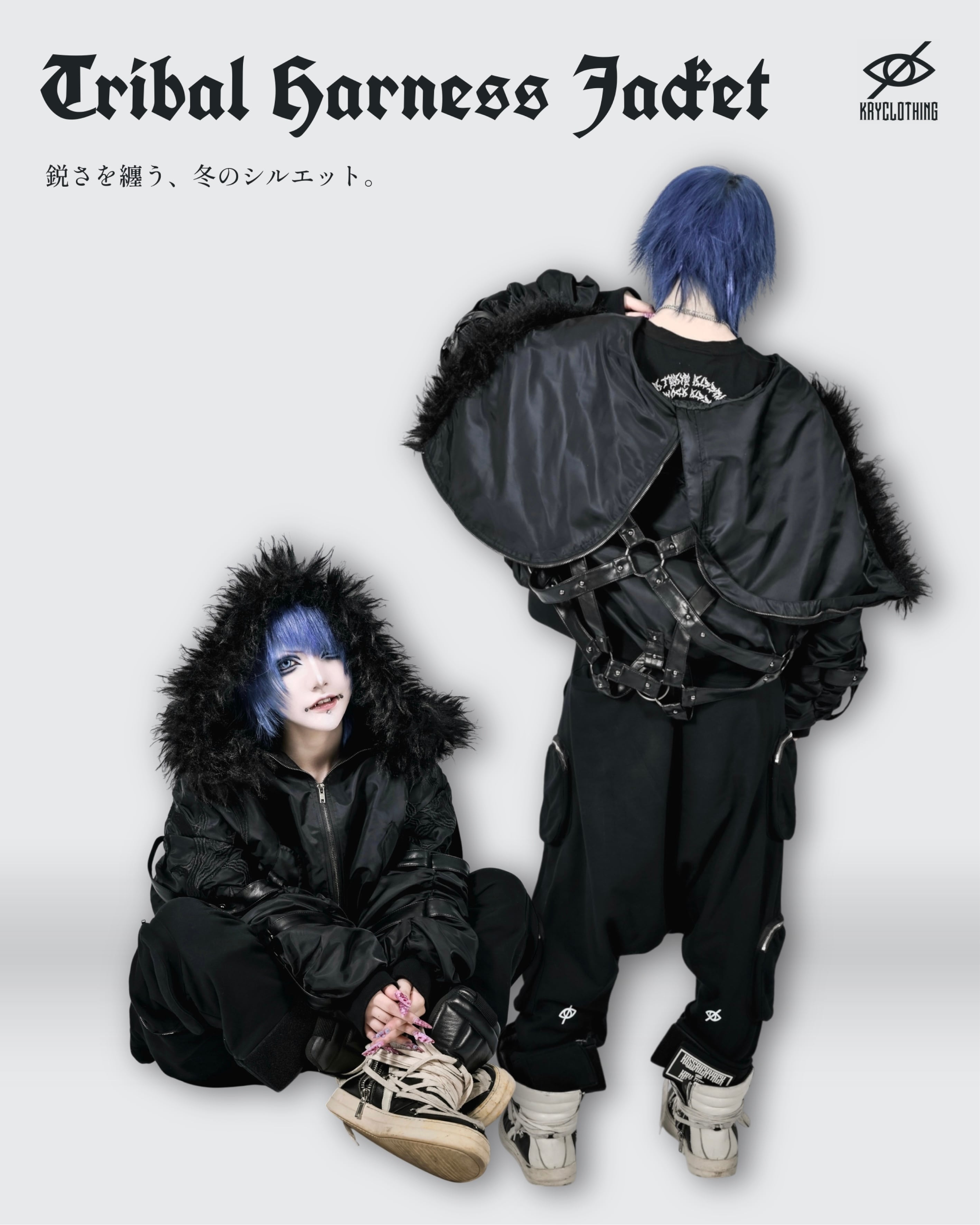 予約】「Tribal Harness Jacket」 | KRY clothing