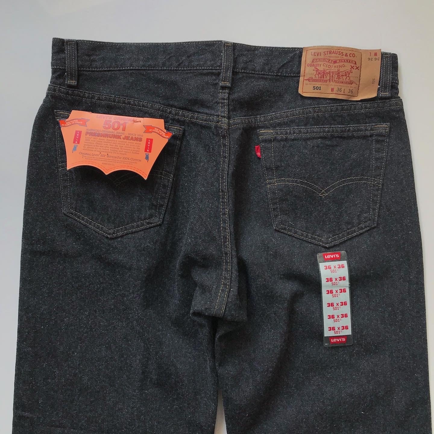 Levi's 501 yarn dyed black denim "DEAD STOCK" | ON THE HILL