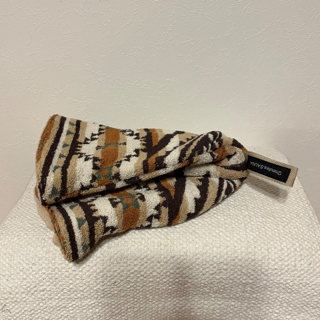 MOFU MOFUサウナハットＬ（ブラウン&ベージュ）⭐︎再入荷⭐︎