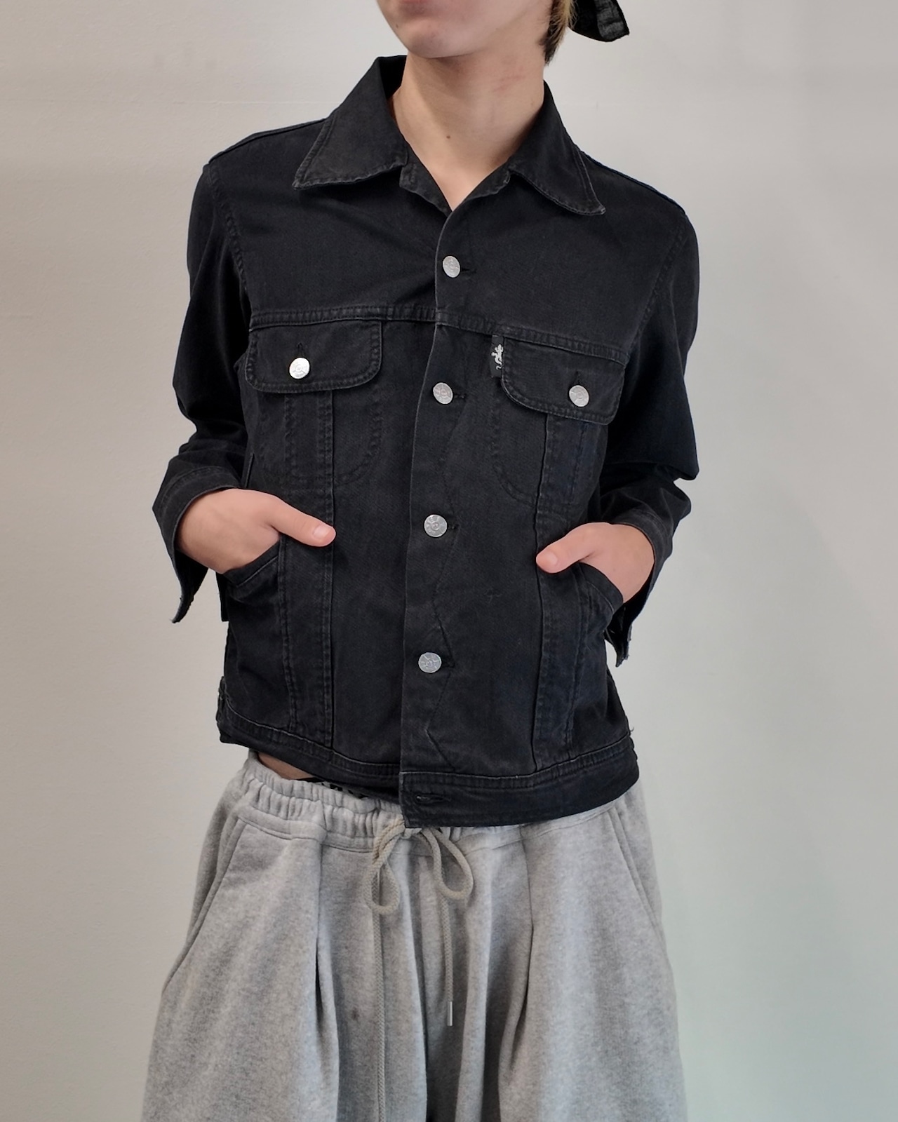 【agnès b.】black denim jacket