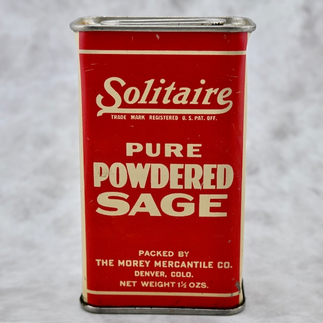 [M1679] Vintage 1950's Solitaire ブリキ缶 ティン缶 THE MOREY MERCANTILE CO.
