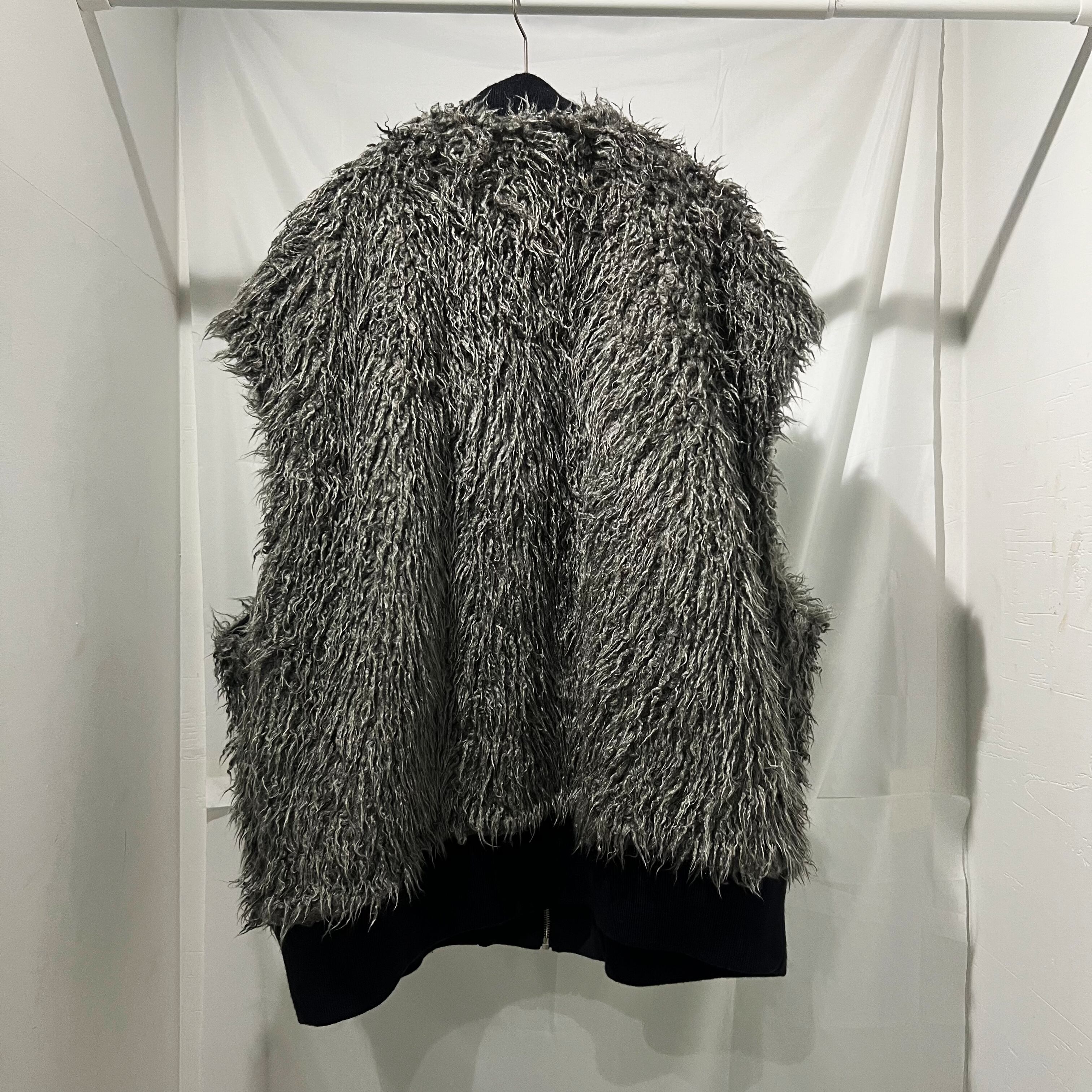 uru zip best ウル ベスト URU ウル 22AW ZIP UP BEST リバーシブル ボアベスト グレー系