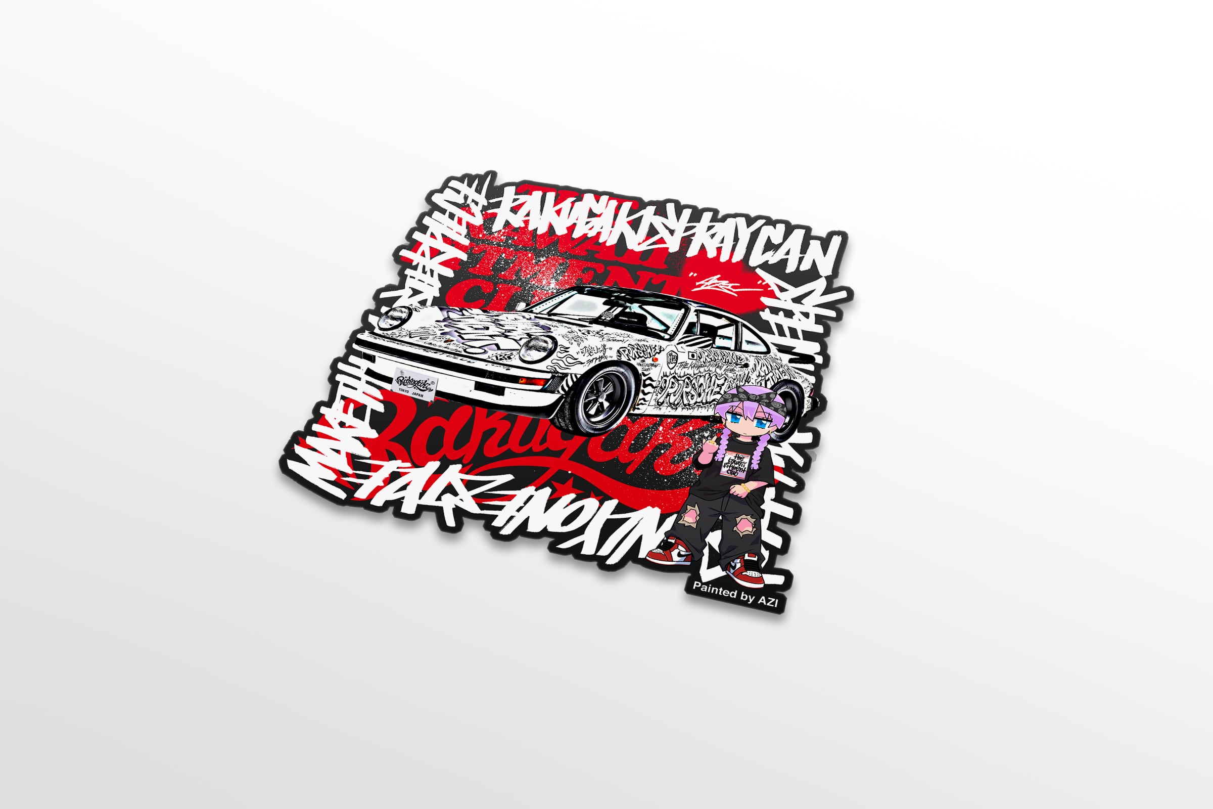 KF BOX sticker AZI × KAWAIIFITMENT. | KAWAII FITMENT.