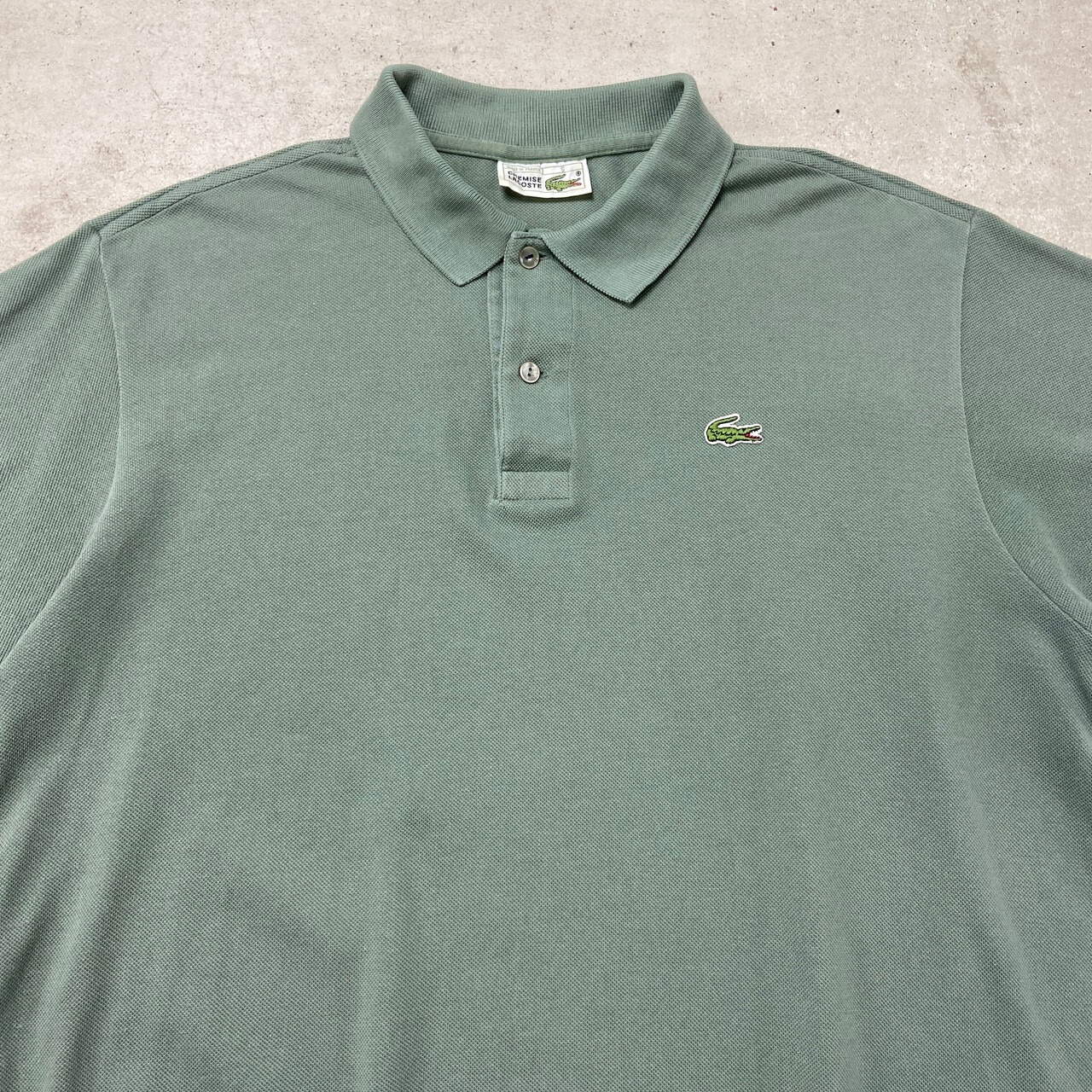 80年代 フランス製 LACOSTE ラコステ ポロシャツ 鹿の子 フレラコ 