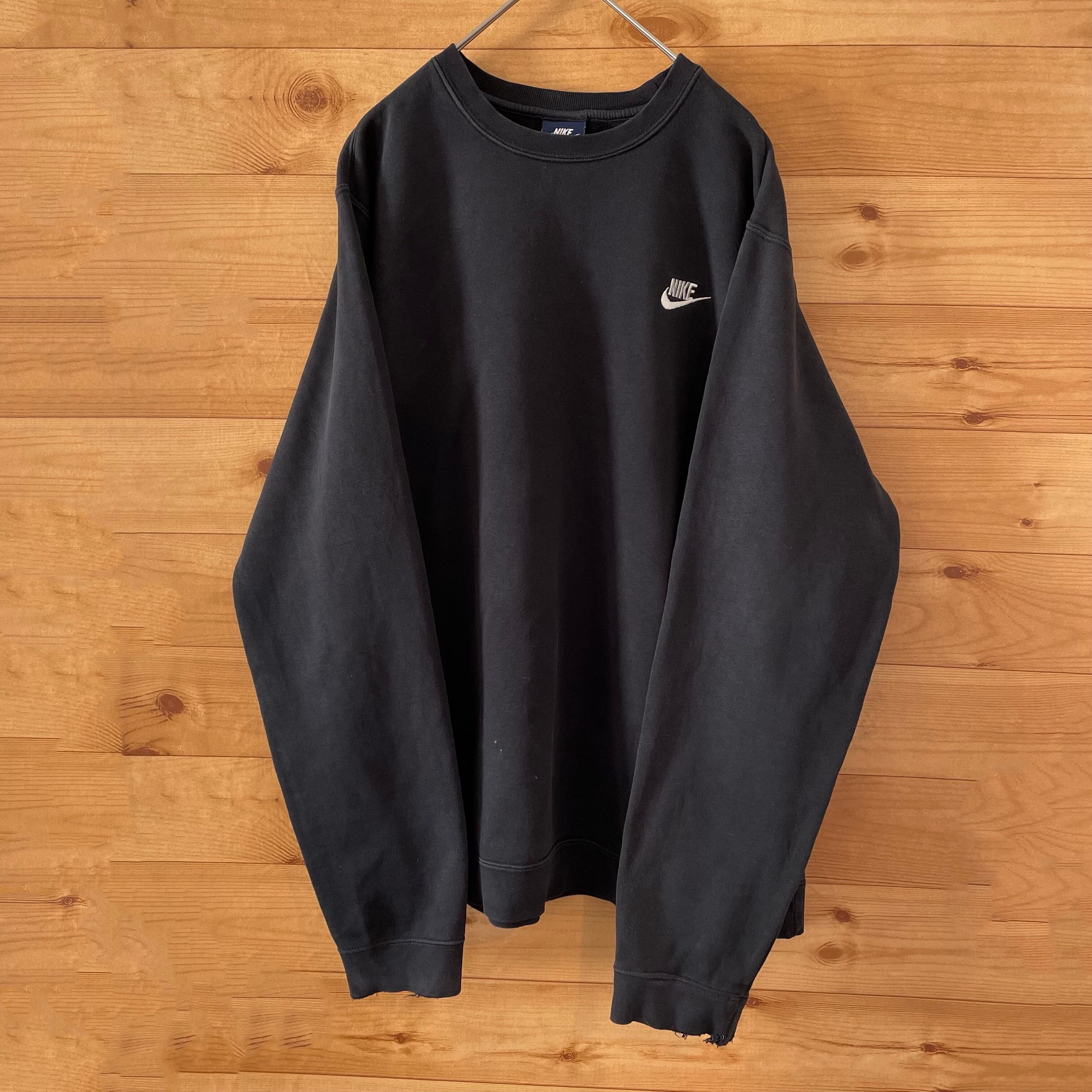 NIKE】ナイキ ワンポイント 刺繍ロゴ スウェット トレーナー Lサイズ