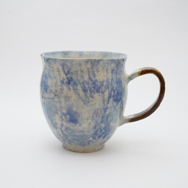 【岩佐悠子】お花マグ大　青