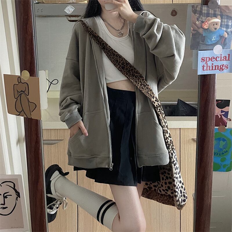 ルーズスタイルフードセーター コート レディースオータムカーディガントップス ロング 秋物 萌量不足54932343440