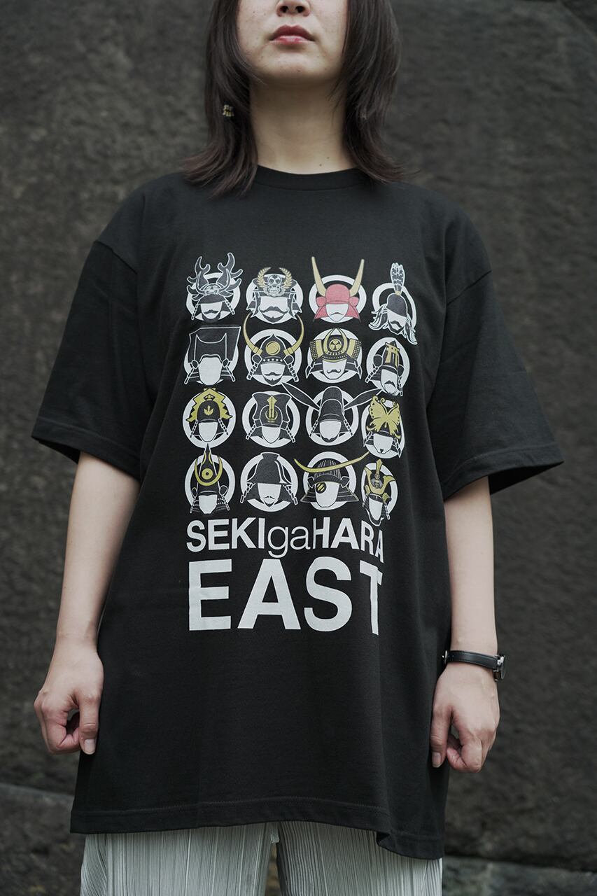 関ヶ原 東軍 Tシャツ（黒）Ttpe1 | 戦国と武将のアイテム yockdesign