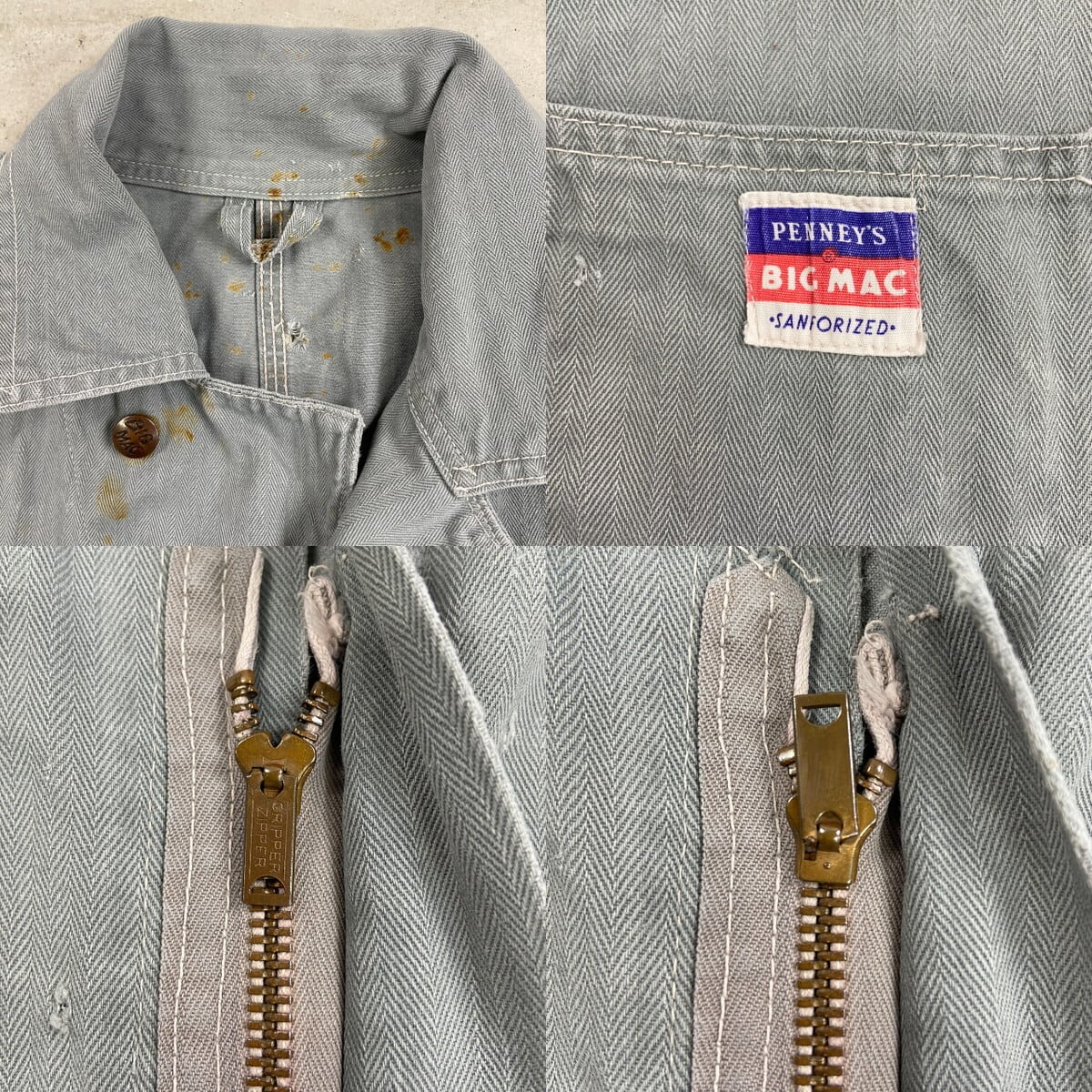 50年代 PENNY'S BIG MAC ペニーズ ビッグマック ヘリンボーンツイル