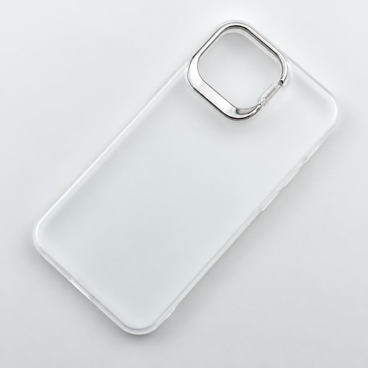 iPhone 13 mini 耐衝撃ハイブリッドケース SHELL STAND スタンド付 カメラレンズ保護 ワイヤレス充電対応 フロストホワイト