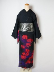 【受注商品】RumiRockセオαゆかた「曼珠沙華」　[A770]