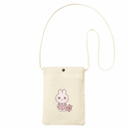 うさちゃんプリントサコッシュ