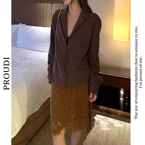 【オーバーサイズドロップショルダージャケットシャツ】P02123