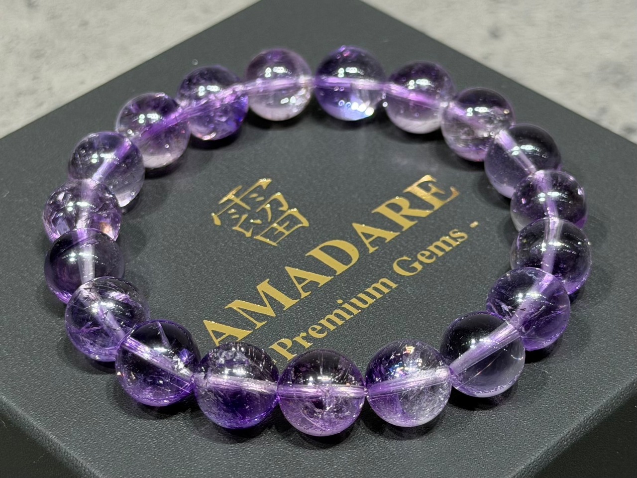 No.2301-1 【S】アメジストスーパーセブンブレスレット