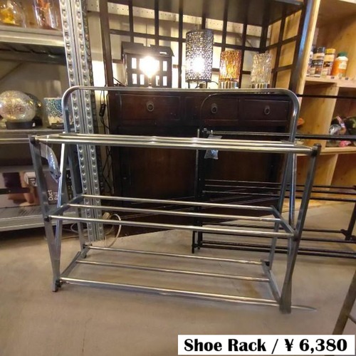 Foldable shoe rack Zinc　POST GENERAL Shoes　Interior　Display　Slippers