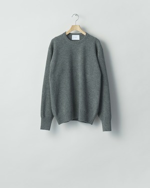 ssstein "EXTRA FINE WOOL KNIT CREW NECK LS〔GREY〕"