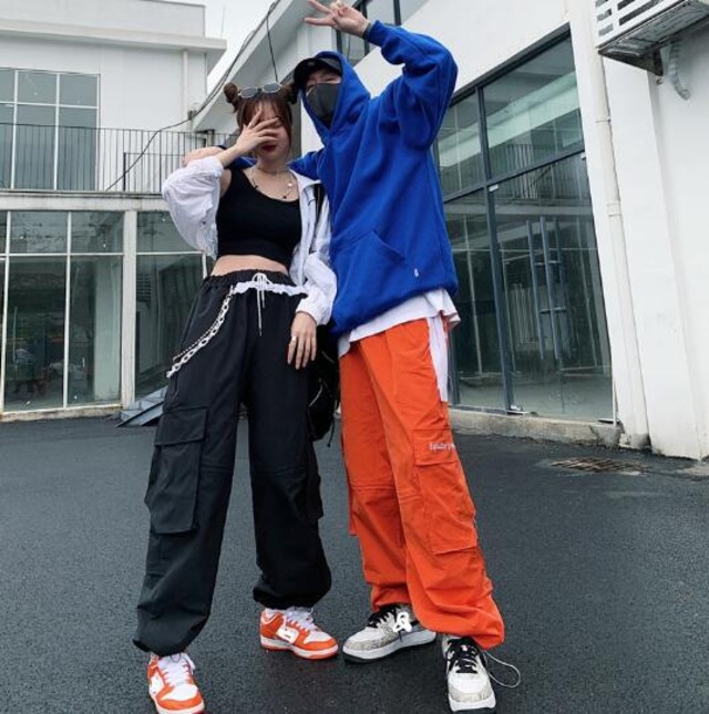 夏新作 ボトムス ズボン パンツ 男女兼用 insスタイル レトロ ワイドパンツ