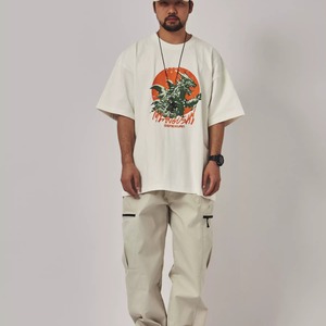 怪獣プリント オーバーサイズ Tシャツ  A1897