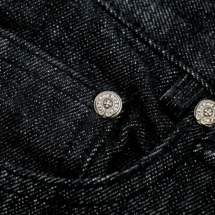 CHROME HEARTS クロムハーツ スターパッチ デニムパンツ クロスボール