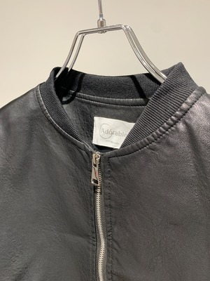 eco leather compact blouson