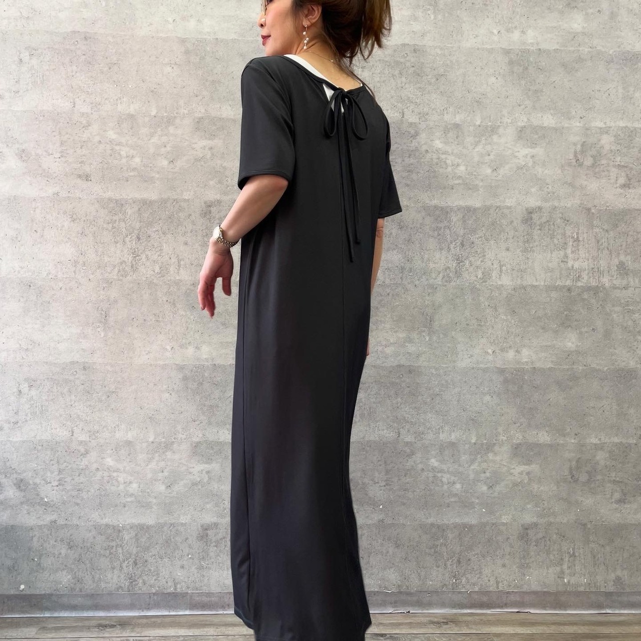 アンナケリー　Annakerry　　 RIB LONG ONE-PIECE