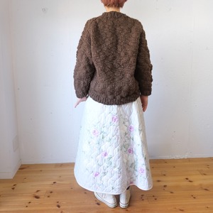 OUND(オウンド) CAVEN - HAND KNITTED WOOL JUMPER スラブ糸 手編みニット