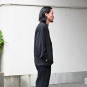 Nonnotte(ノノット)Minimum Smoking Jacketと山内(ヤマウチ)ツナギパンツコーディネート