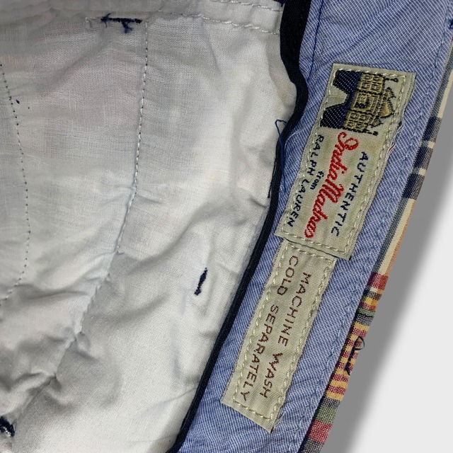 ラルフローレン パッチワークショーツ マドラスチェック チェック柄 W34