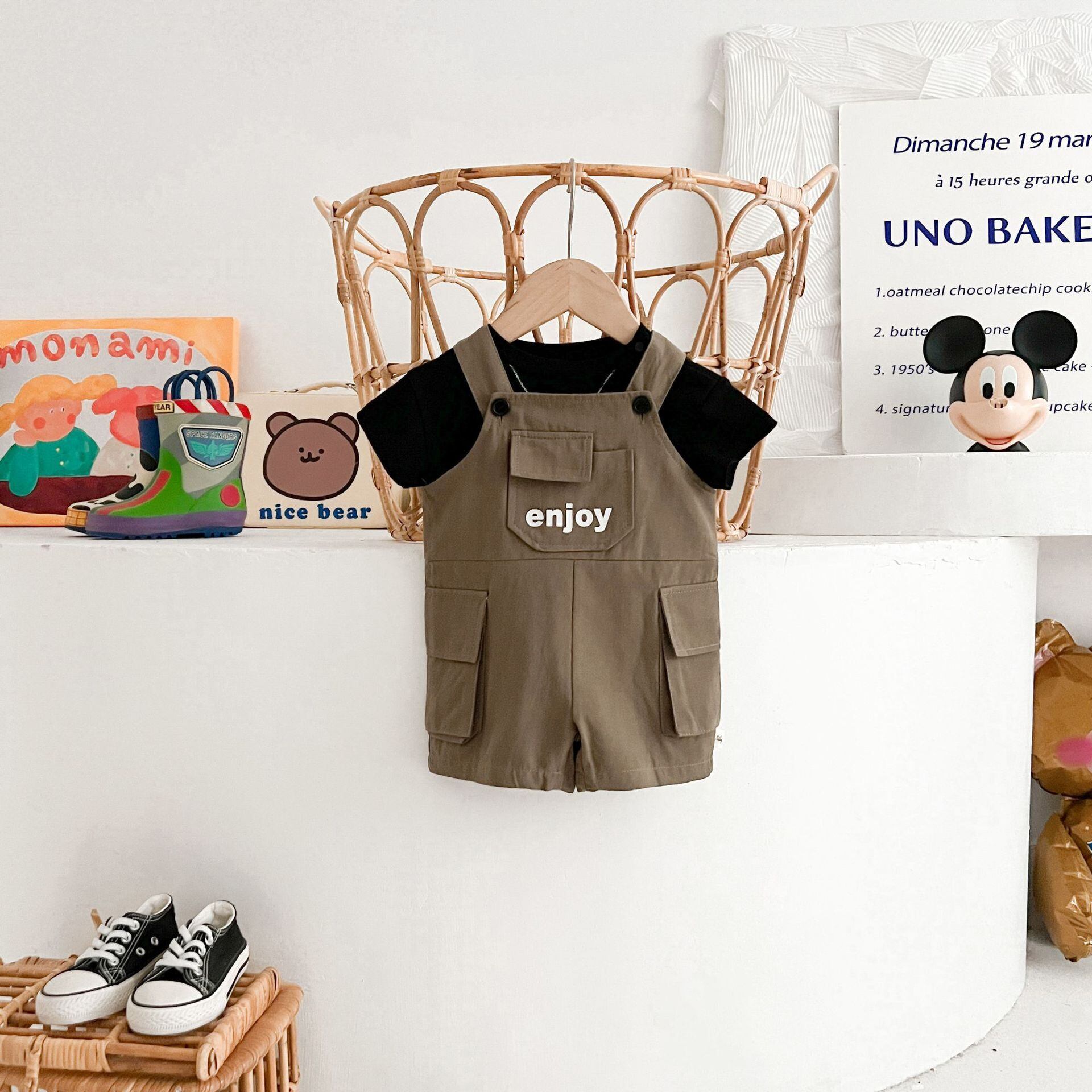 【BABY&KID】夏新作 enjoyサロペット