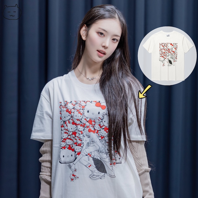 ★KiiiKiii イソル着用！【NICEGHOSTCLUB】JS TOMIE HELLO KITTY TEE_WHITE(NG2GMUT540G)