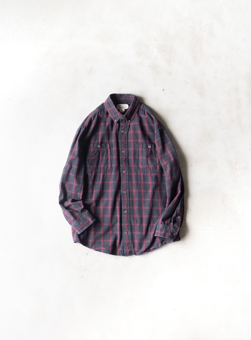 "DULUTH TRADING" used Windowpane plaid shirt