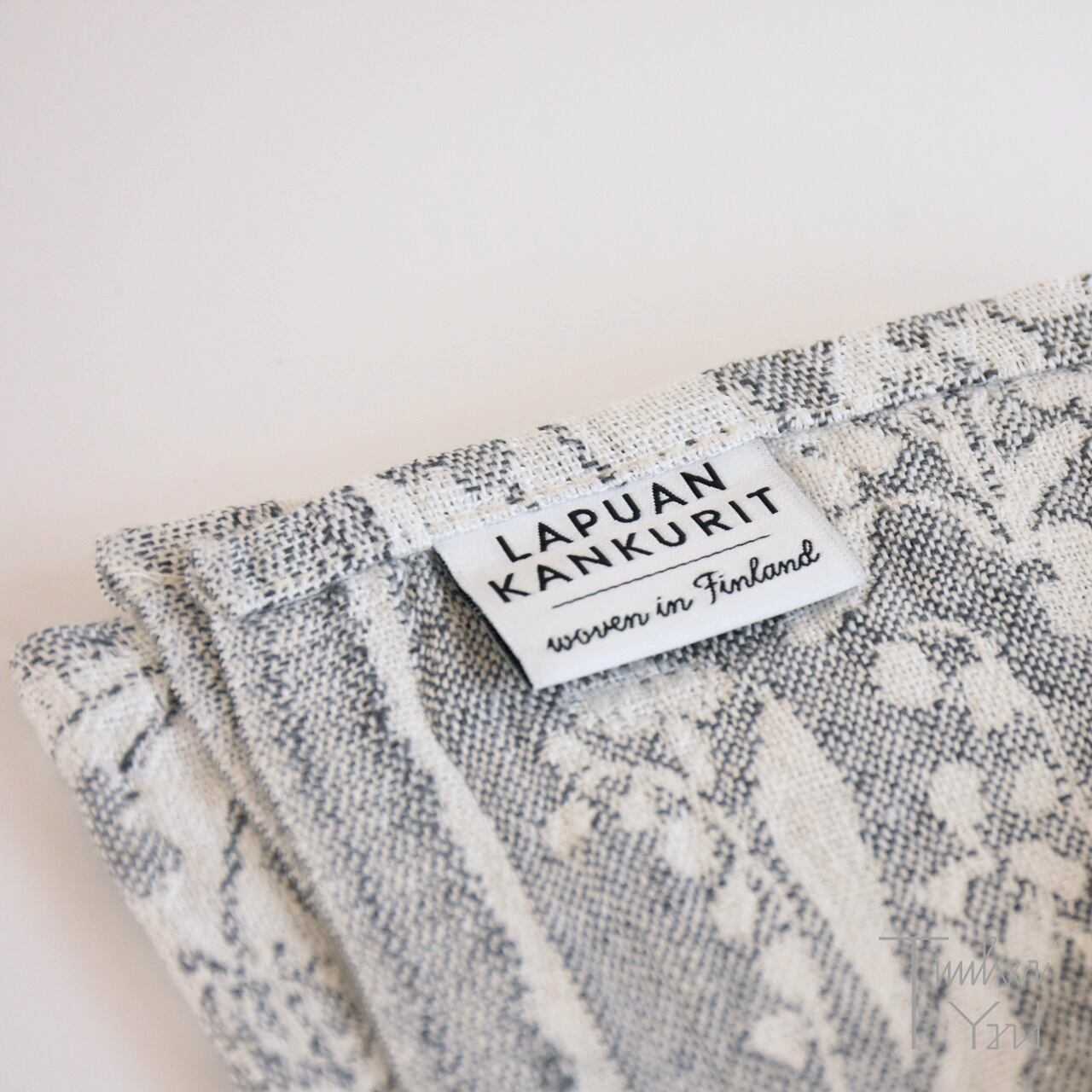 在庫限り】NIITTY タオル / white-grey / 48×70cm / ウォッシュド