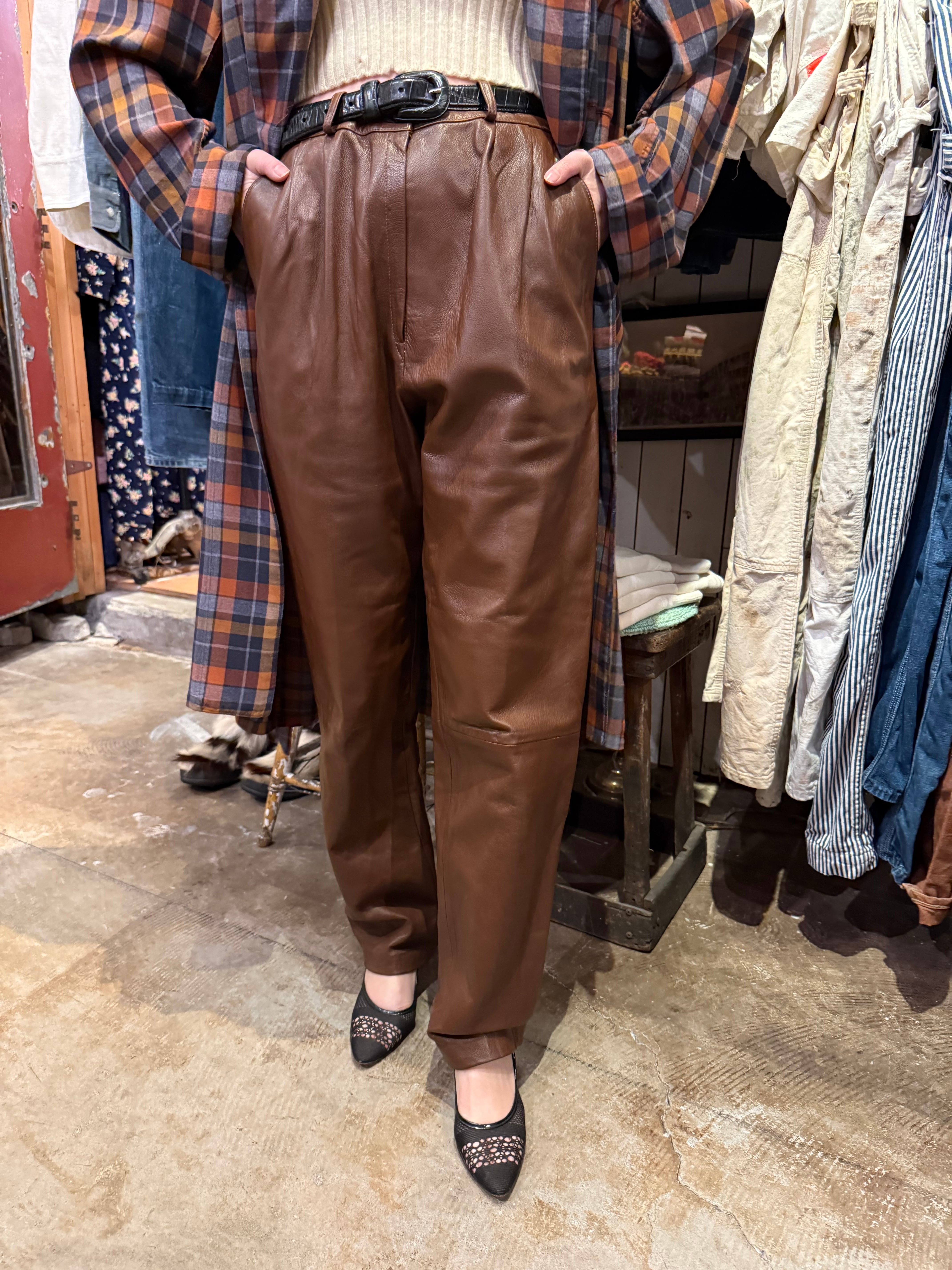 ヴィンテージ ラムレザーコートitimi jantiques hooked JANTIQUES