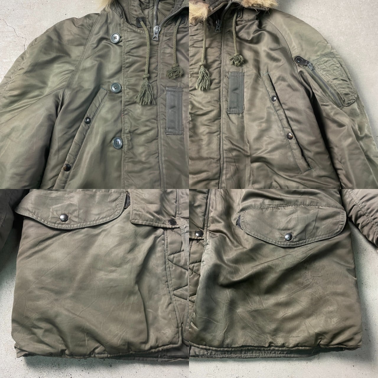 50年代 USAF U.S.AIR FORCE 米軍実品 N-3B フライトジャケット 